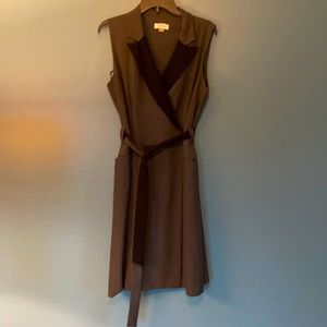 Calvin Klein suit dress, sleeveless, super chic